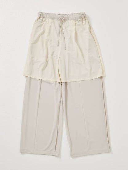 【UVカット/ウォッシャブル/防シワ】リラクシータックパンツ-short & regular　[通常]