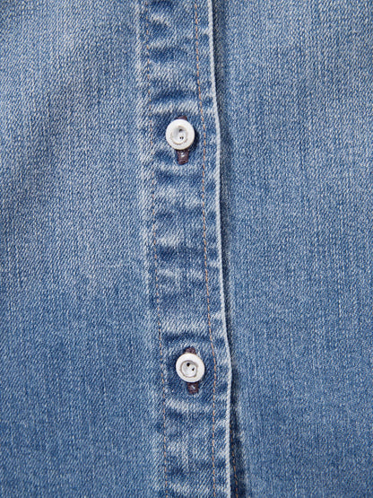 【Healthy DENIM×COHINA】LEMON BALM デニムビッグシャツ　[通常]