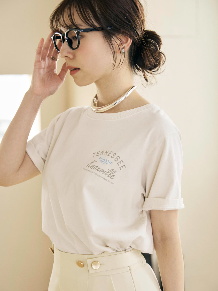 ヴィンテージライクロゴTシャツ　[通常]