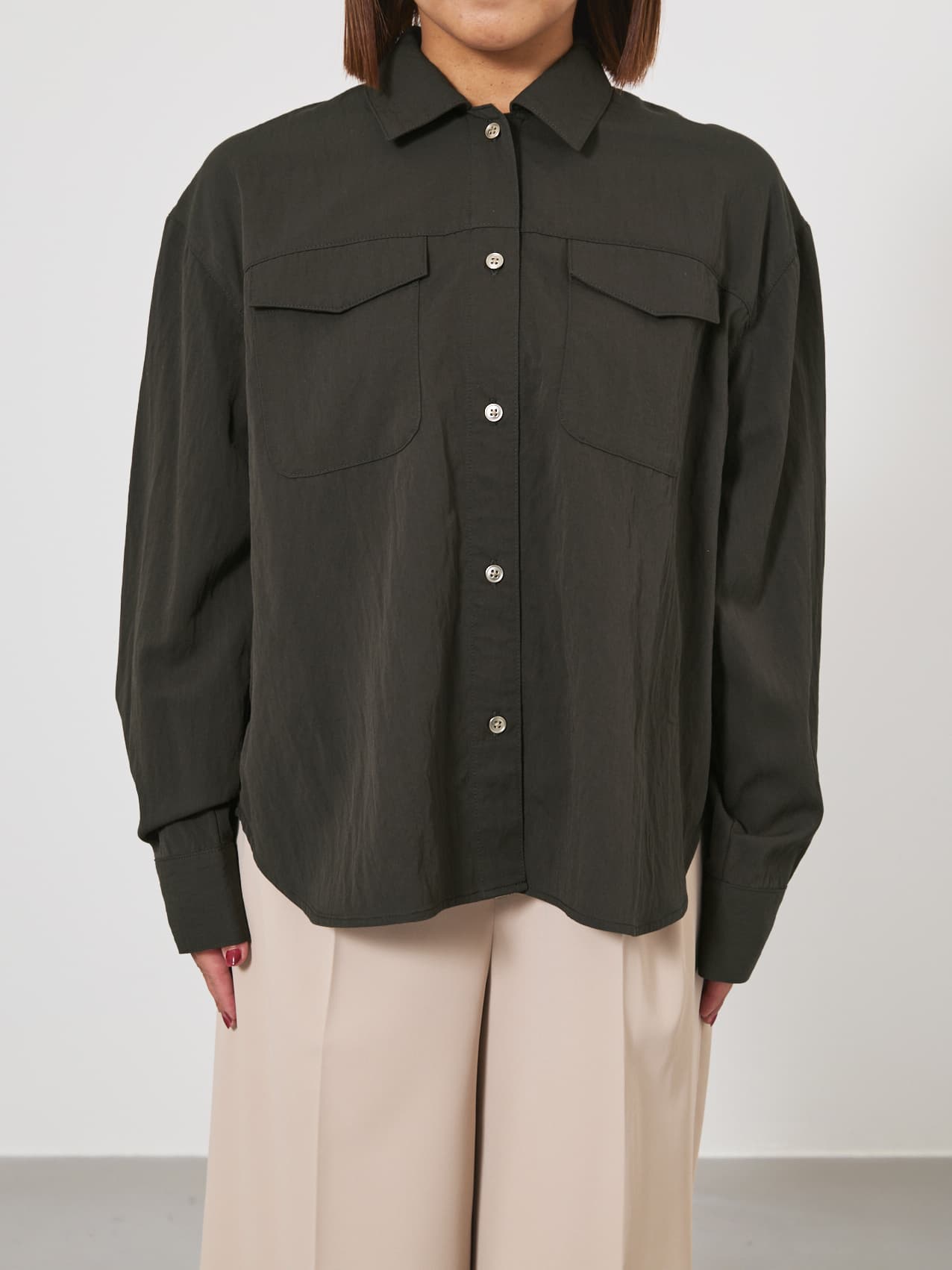 ※こちらが実物のカラーに一番お色味が近くなっております。（チャコール）<br>144cm | B:80 W:64 H:84 股下:62 | ワンサイズ着用