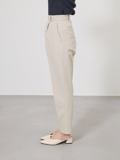 とろみワンタックテーパードパンツ-short & regular　[通常]