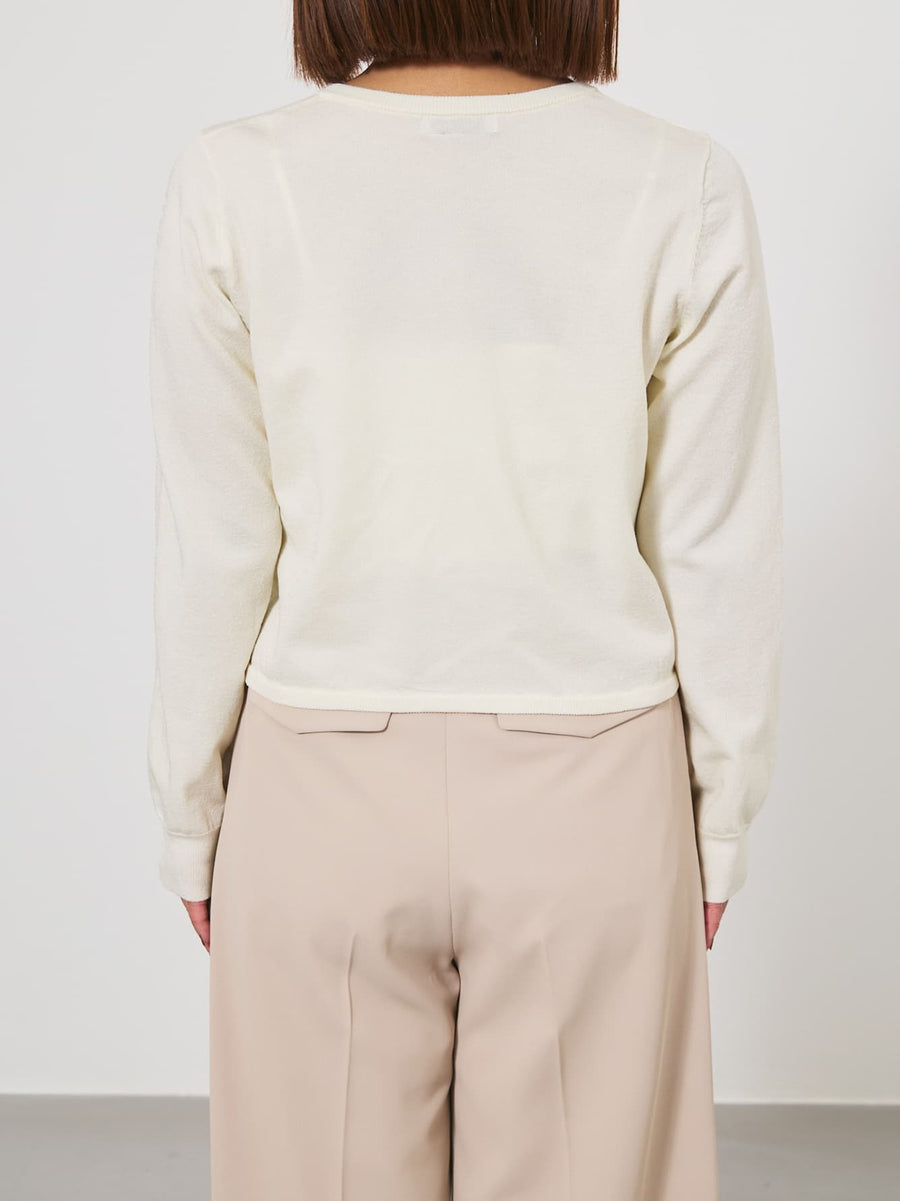 グロッシーゴールドボタンカーディガン　[通常]