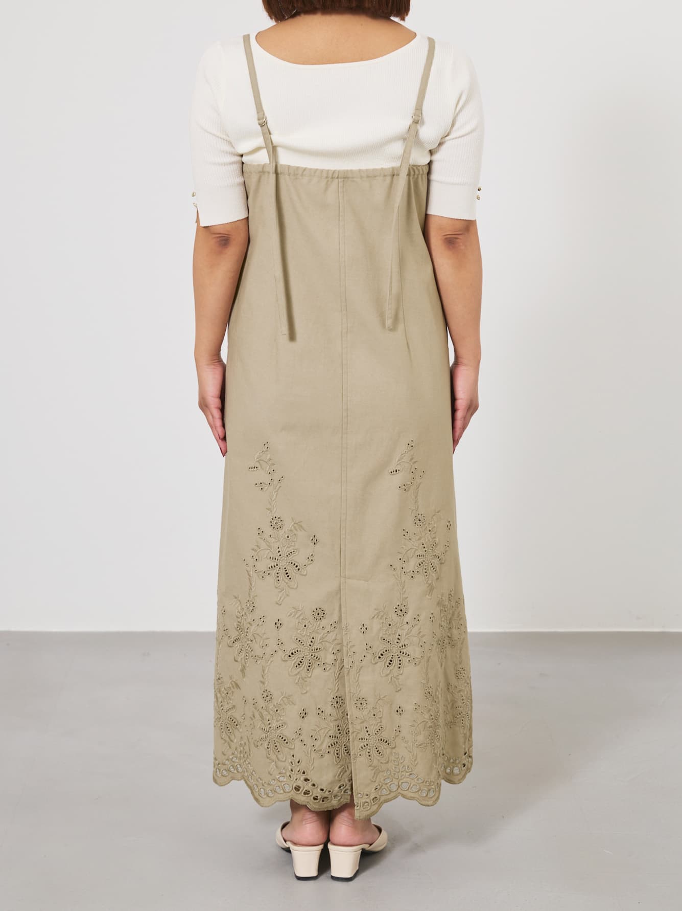 エンブロイダリージャンパースカート-short & regular　[通常]