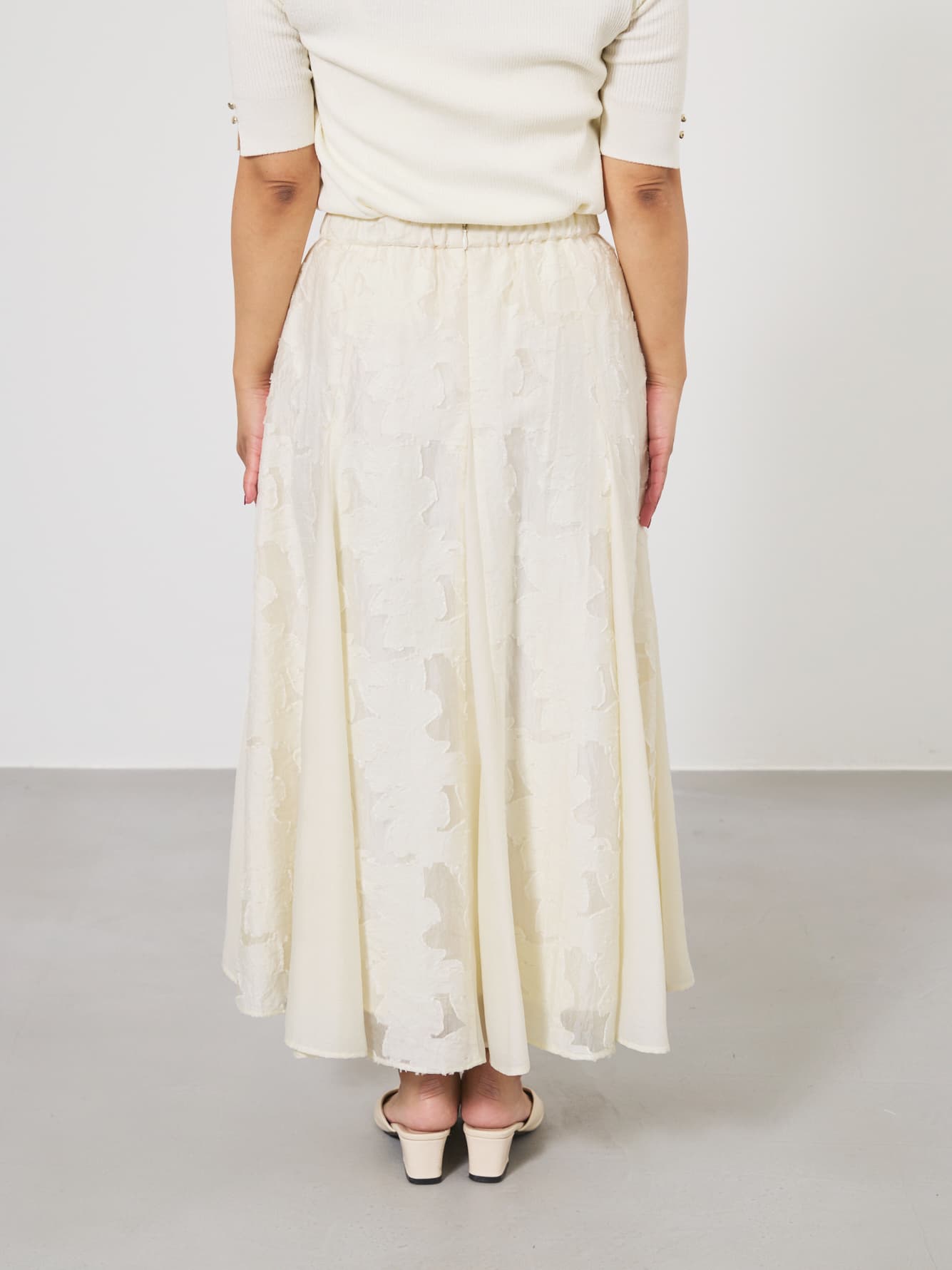 シアージャカードフレアスカート-short & regular　[通常]