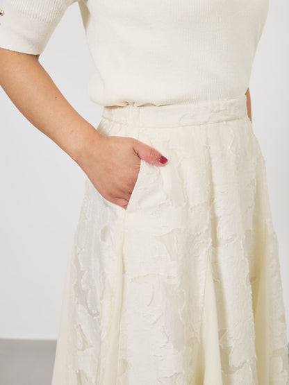 シアージャカードフレアスカート-short & regular　[通常]