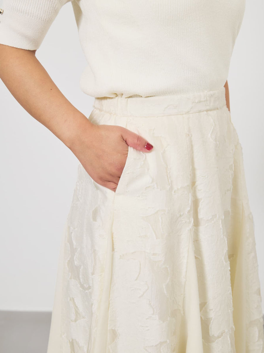 シアージャカードフレアスカート-short & regular　[通常]