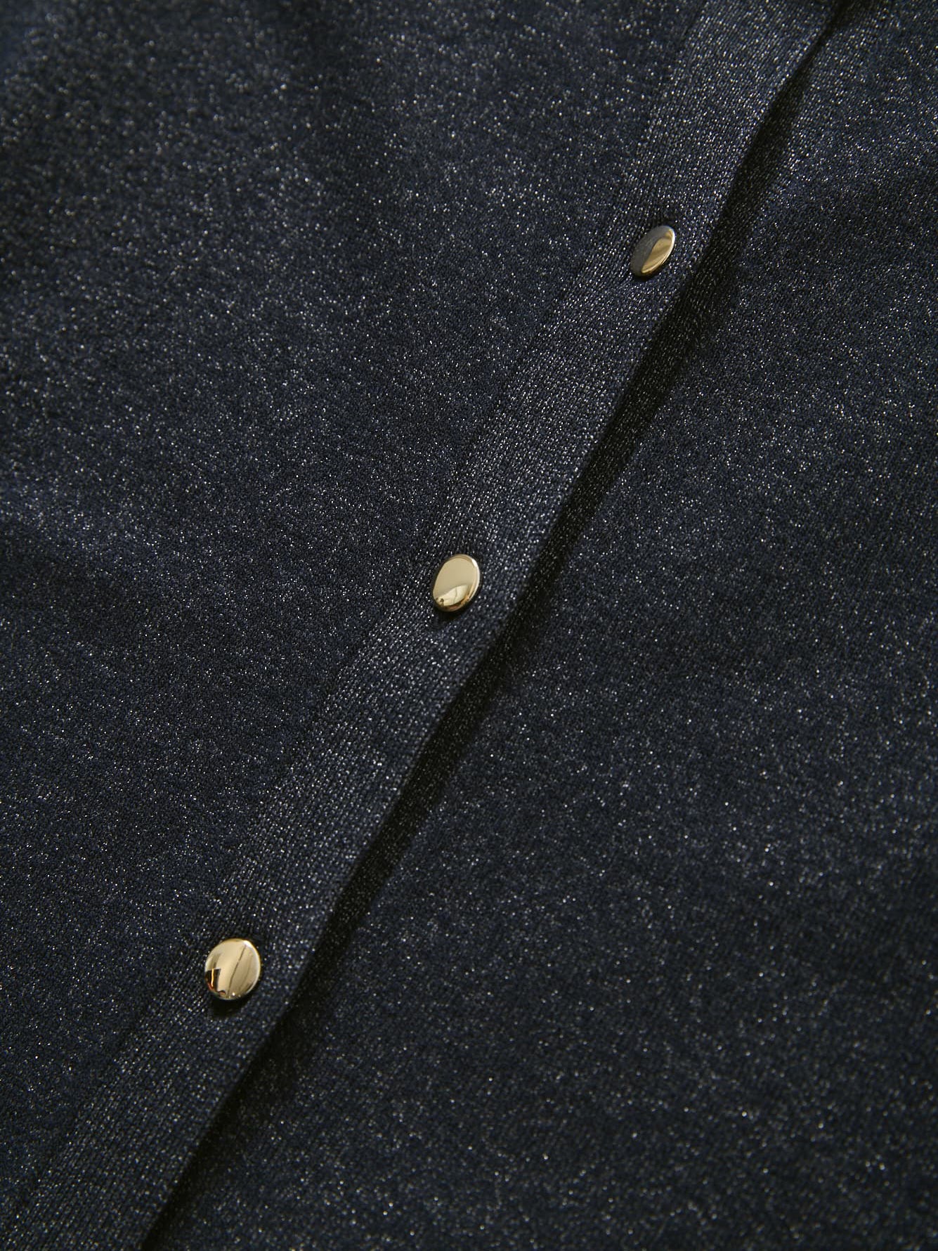 グロッシーゴールドボタンカーディガン　[通常]