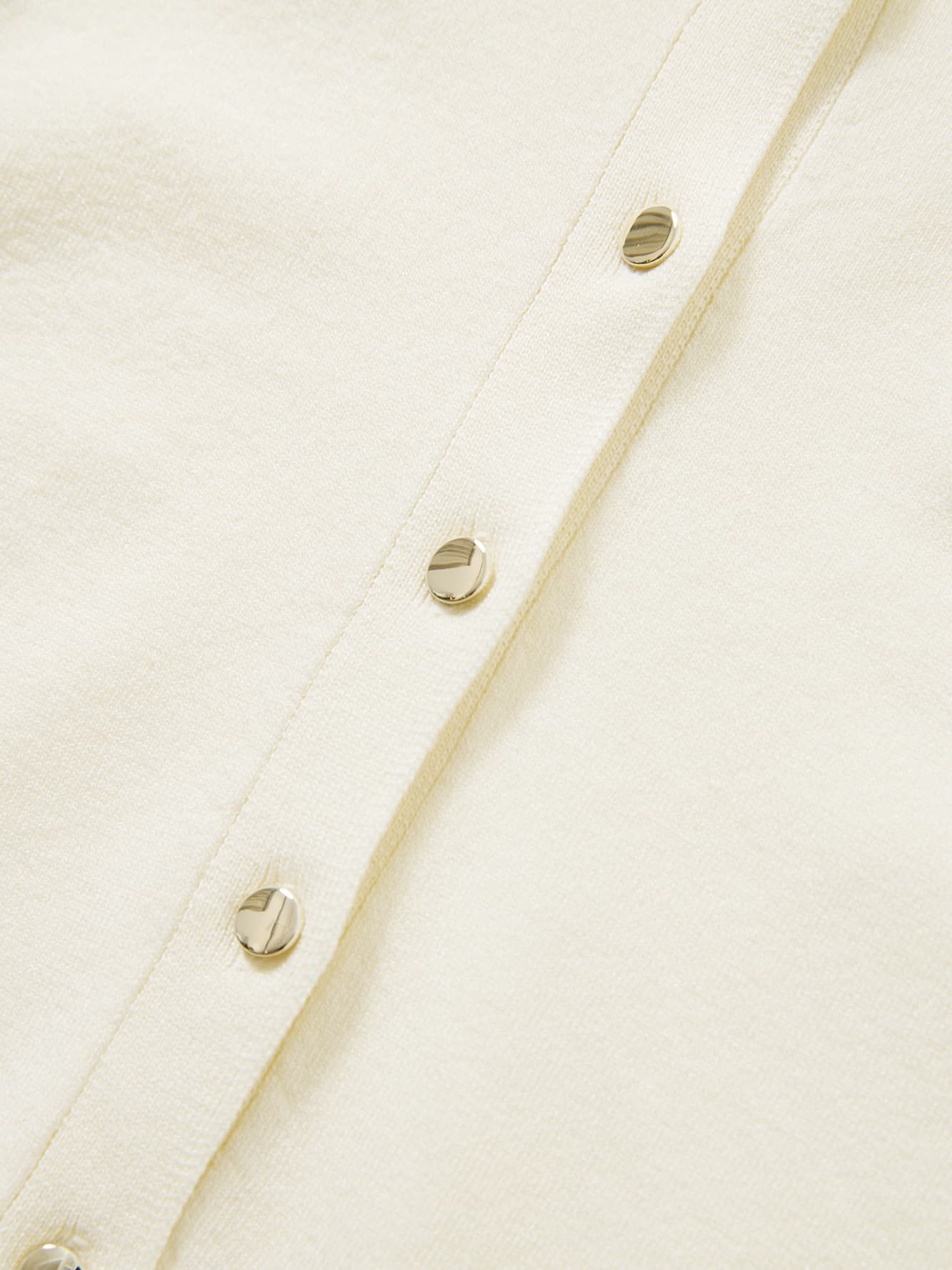 グロッシーゴールドボタンカーディガン　[通常]