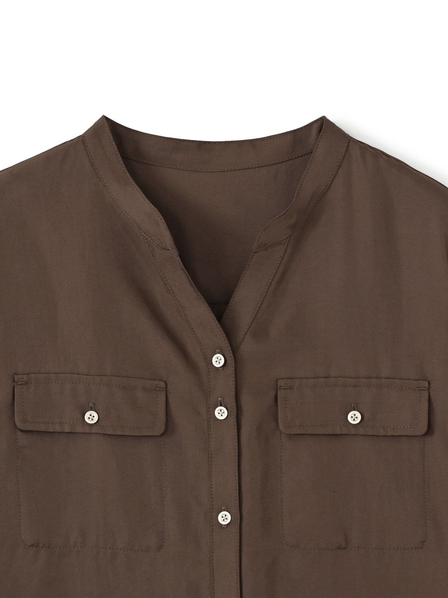 ブライトツイルダブルポケットシャツ　[通常]