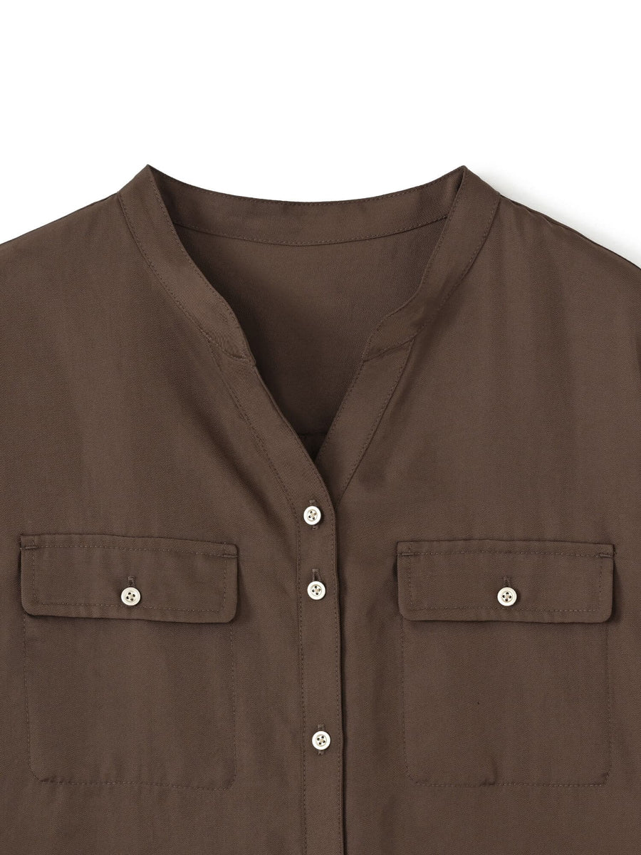 ブライトツイルダブルポケットシャツ　[通常]