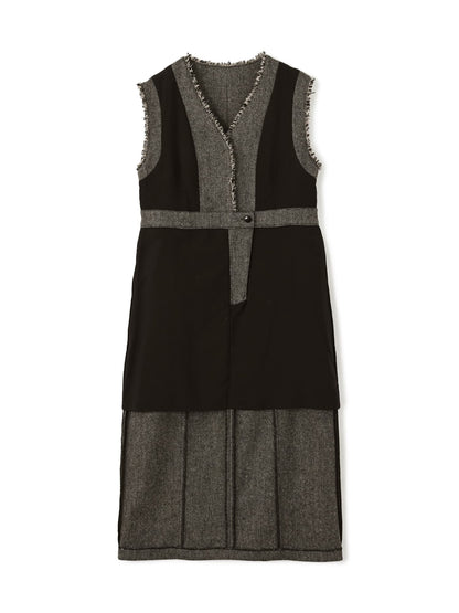 ウールツイードジャンパースカート-short & regular　[通常]