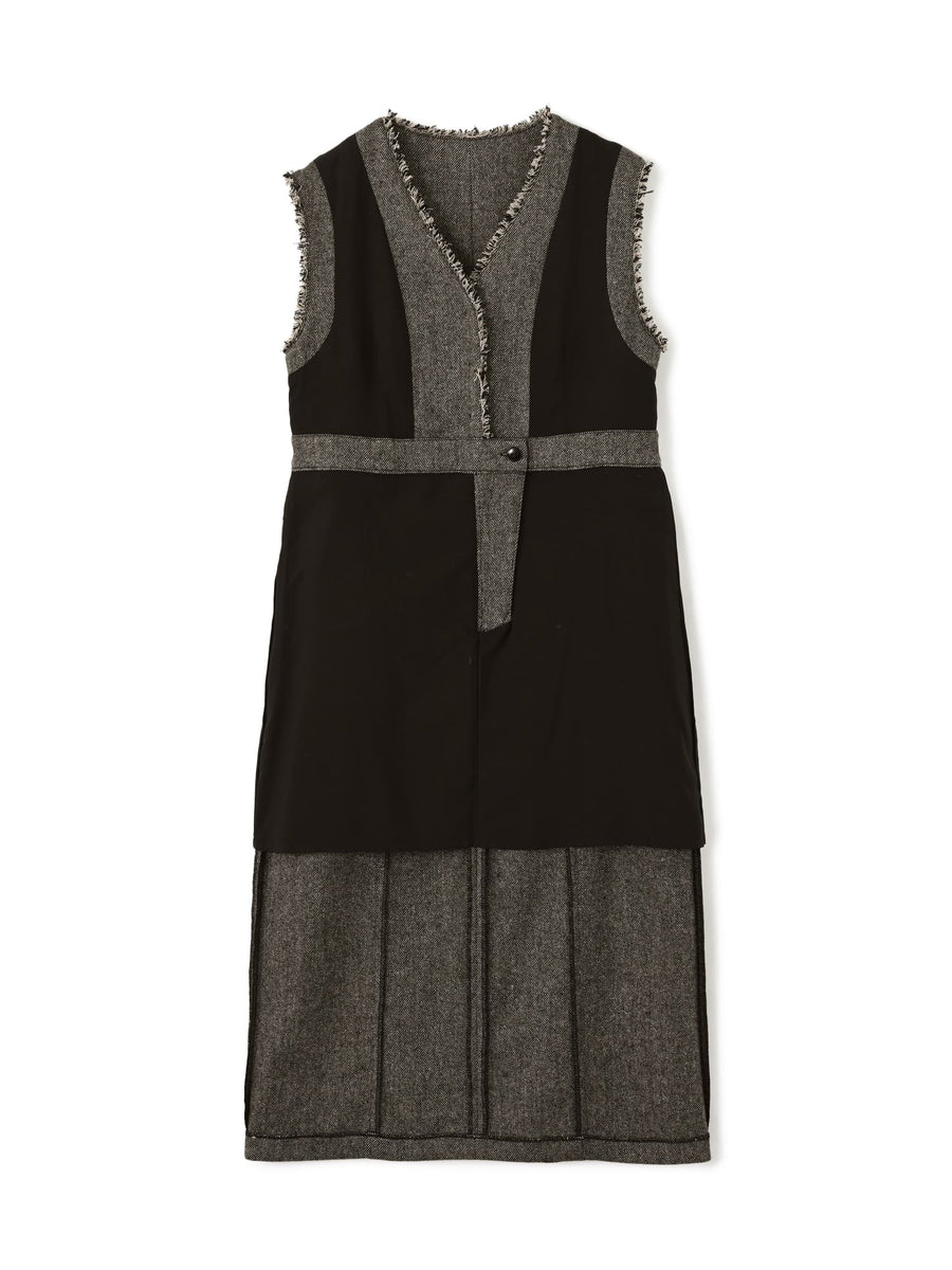 ウールツイードジャンパースカート-short & regular　[通常]