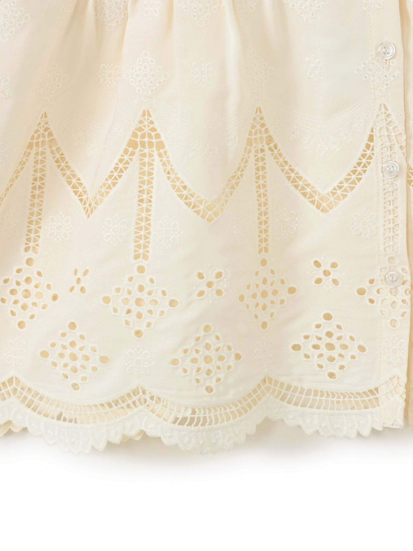 エンブロイダリーリボンスリーブブラウス　[通常]