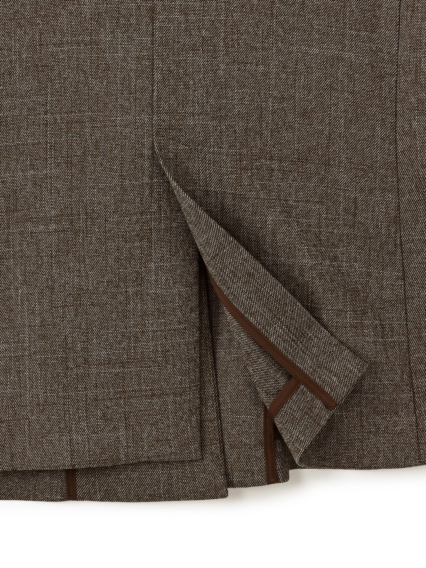 ベルト付きノーカラージャケット　[通常]