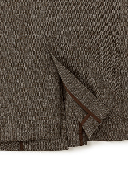 ベルト付きノーカラージャケット　[通常]