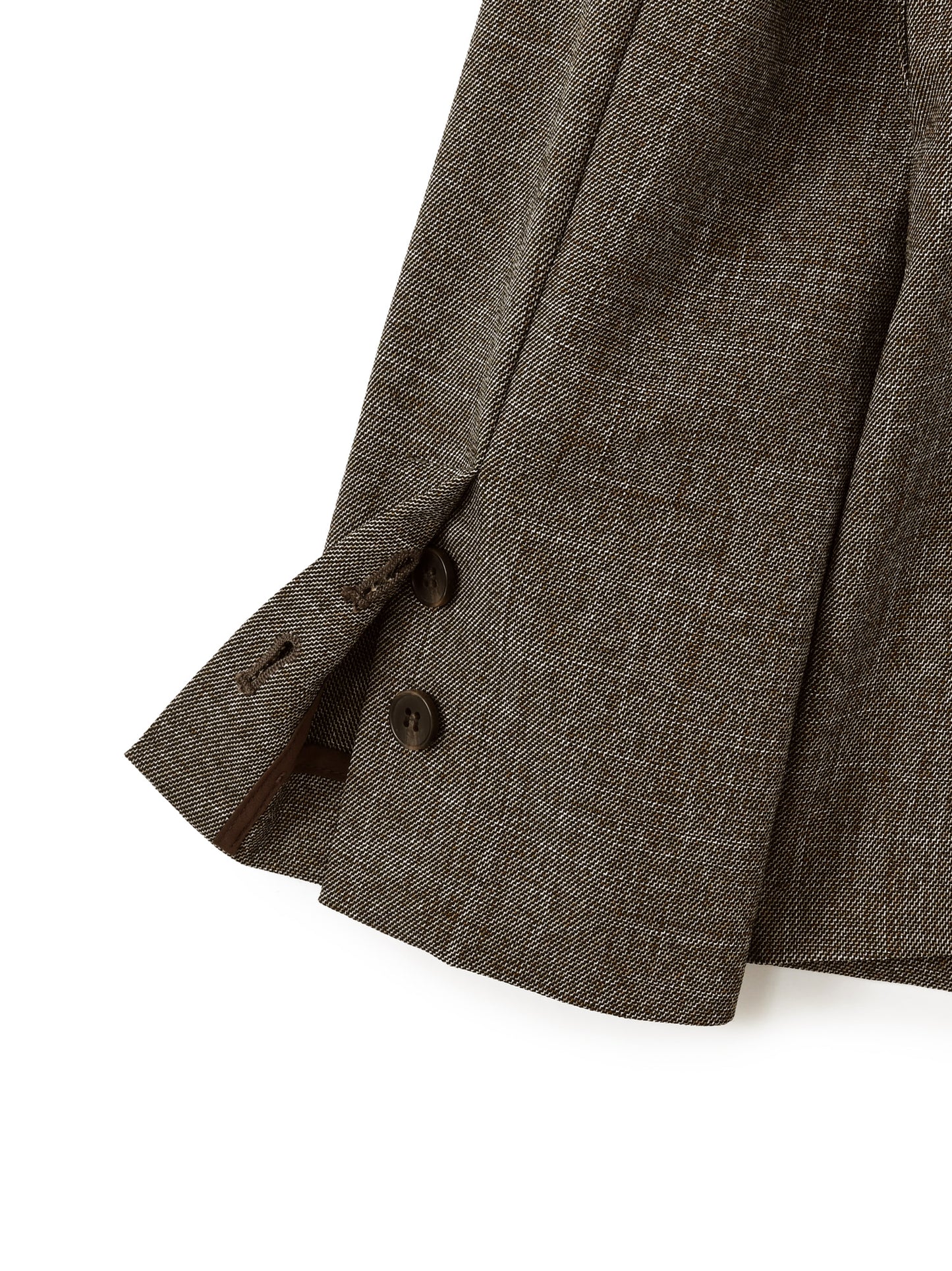 ベルト付きノーカラージャケット　[通常]