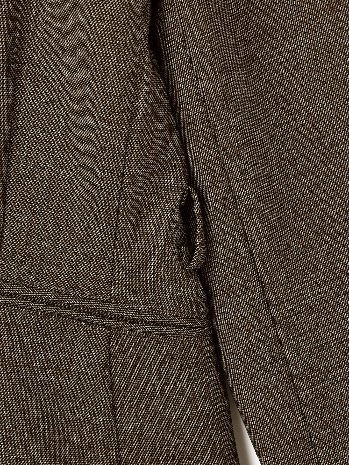 ベルト付きノーカラージャケット　[通常]