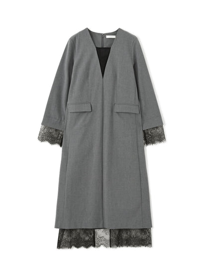 レースドッキングキャミセットワンピース　[通常]