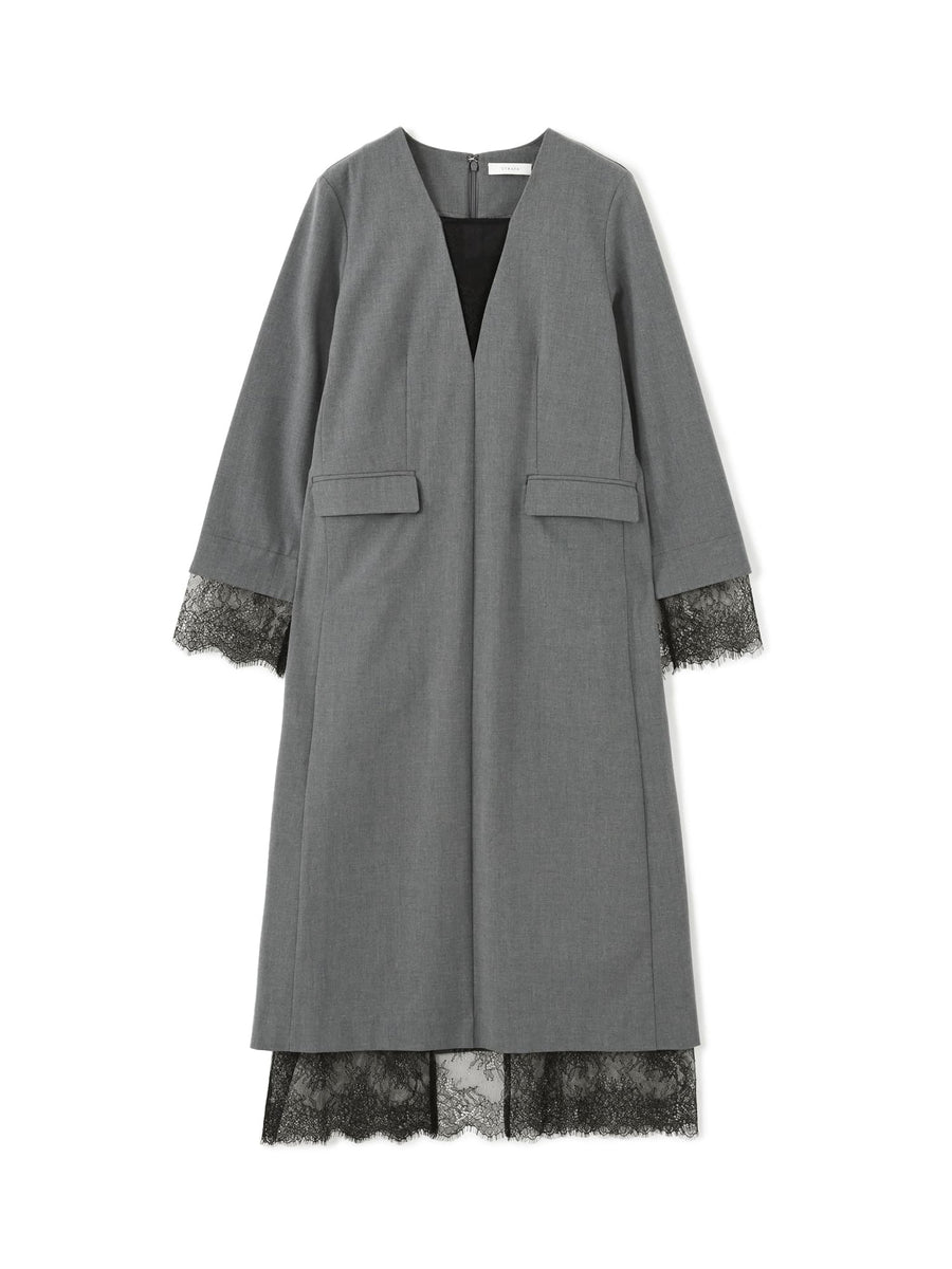 レースドッキングキャミセットワンピース　[通常]