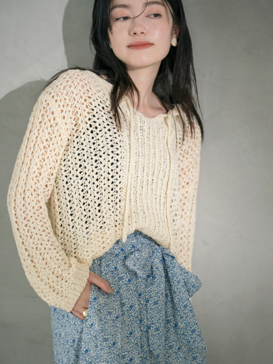 【COHINA MADE WITH LIBERTY FABRIC】リボンベルトイージーパンツ-short & regular　[通常]