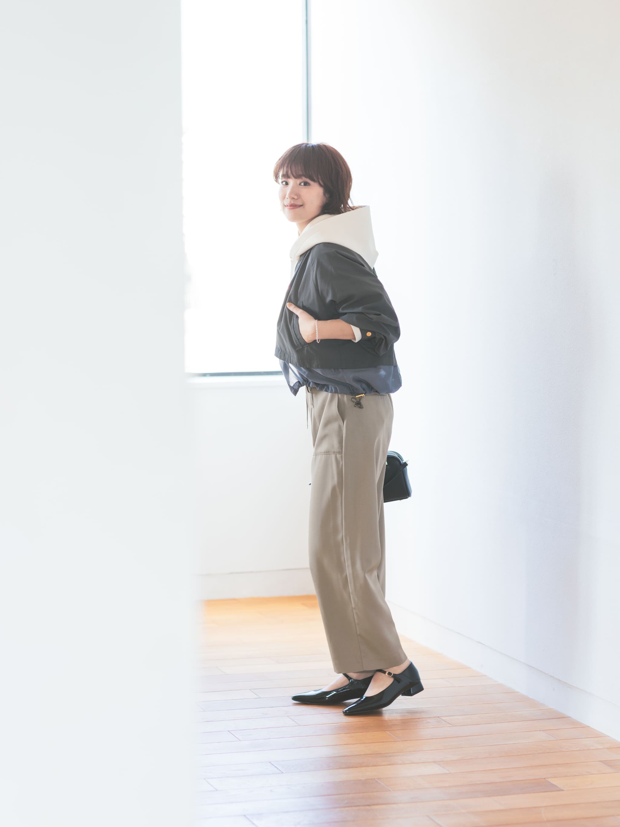 ウエストデザインドロストパンツ-short & regular | 小柄・低身長女性