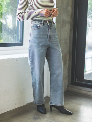 COHINA DENIM セミワイドストレート-short & regular | 小柄・低身長