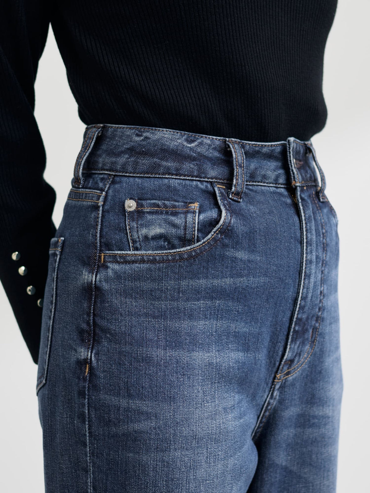 【Healthy DENIM×COHINA】Canelé ストレートデニム-short & regular 　[通常]
