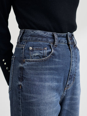 【Healthy DENIM×COHINA】Canelé ストレートデニム-short & regular 　[通常]