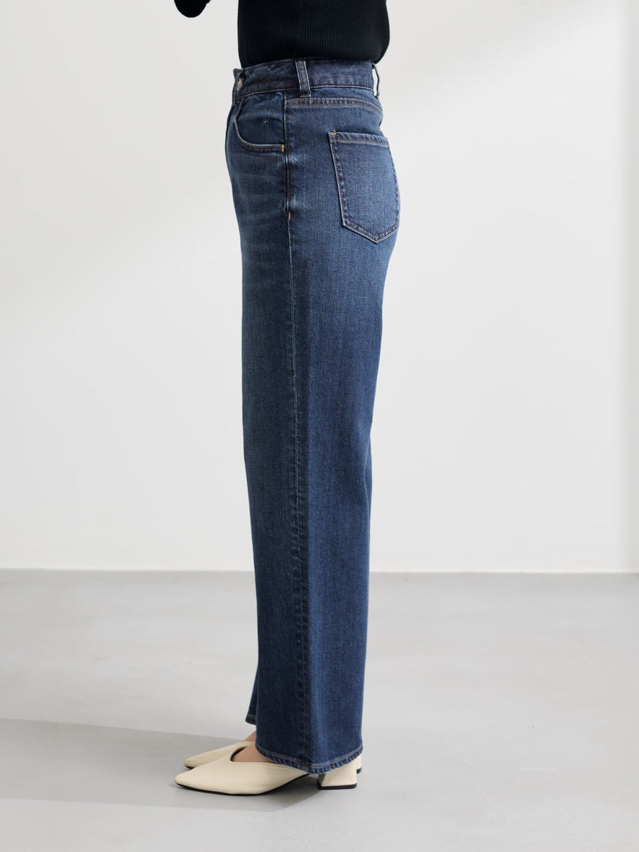 【Healthy DENIM×COHINA】Canelé ストレートデニム-short & regular 　[通常]