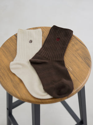 刺繍リブソックス　[通常]