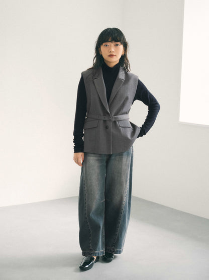 チュールドッキングウールテレコトップス　[通常]