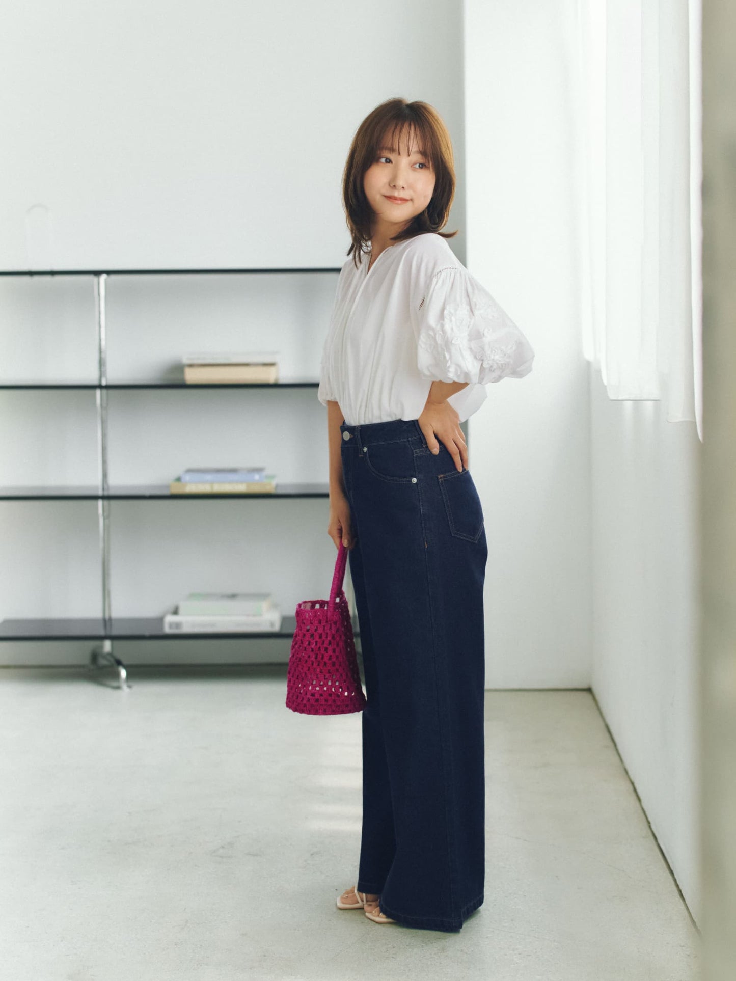 COHINA DENIM フレアワイド-short & regular　[通常]