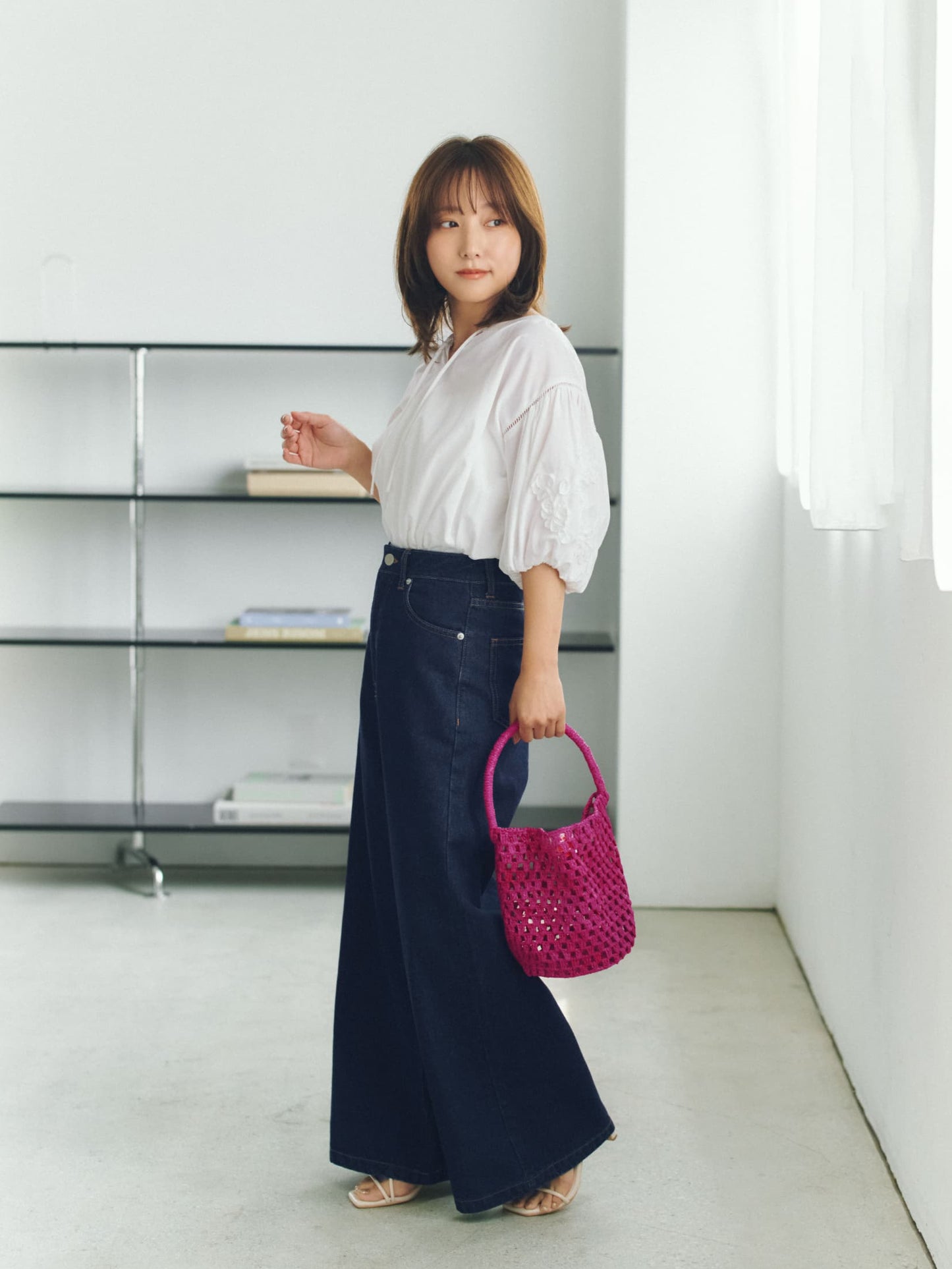 COHINA DENIM フレアワイド-short & regular　[通常]