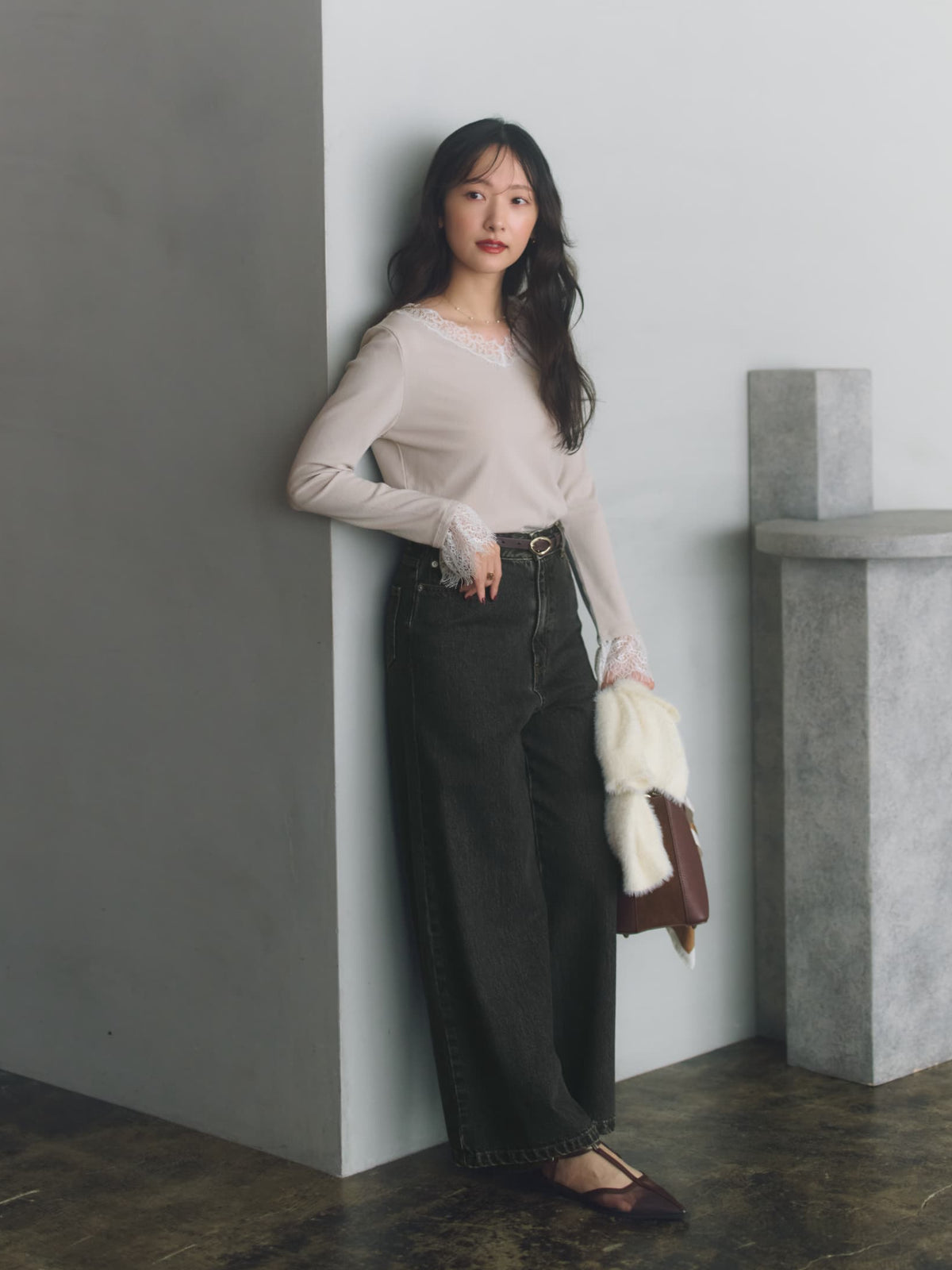 ＜CLASSY.掲載＞KUROKI DENIM フレアワイド-short & regular　[通常]