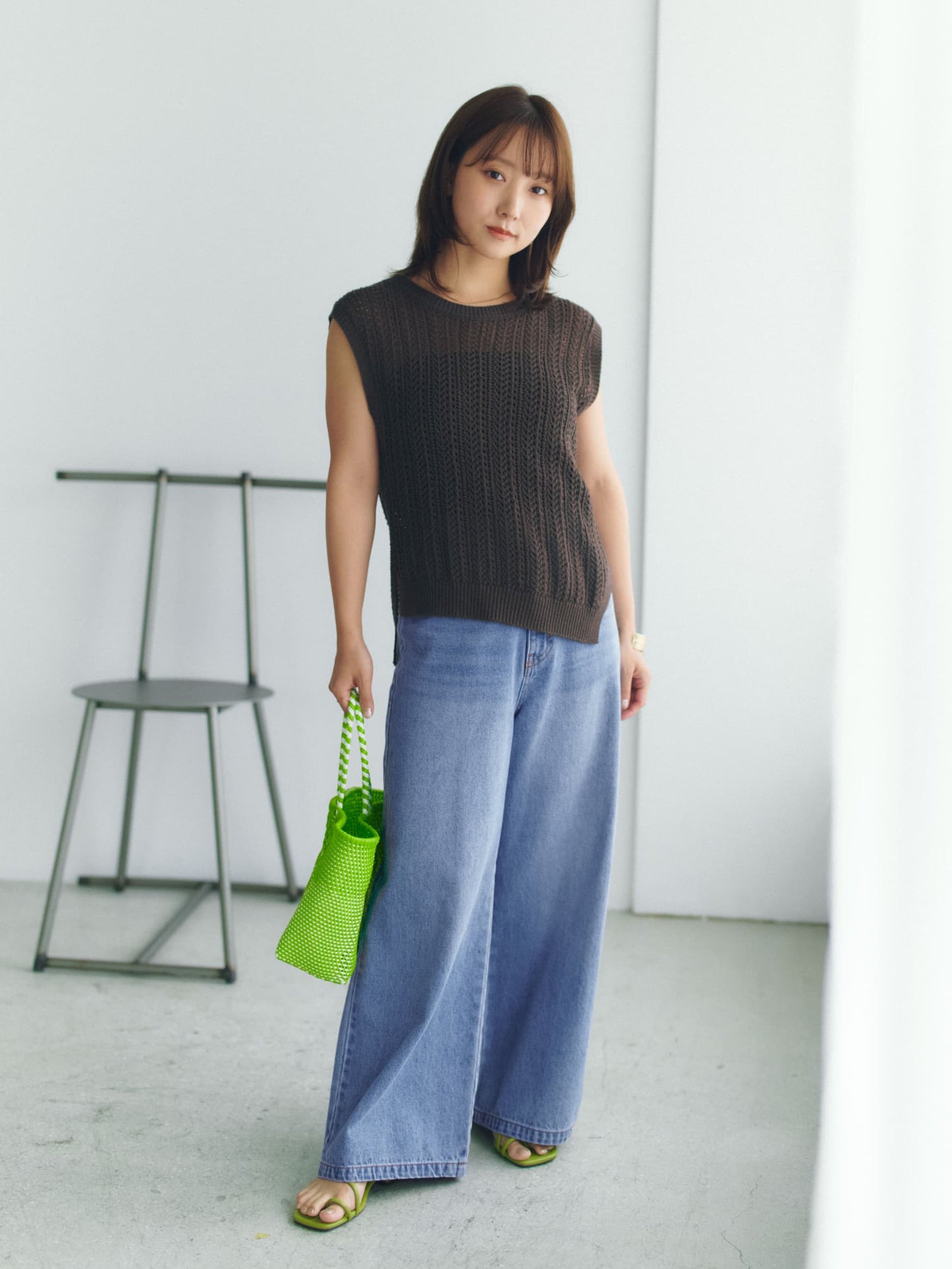 COHINA DENIM フレアワイド-short & regular　[通常]