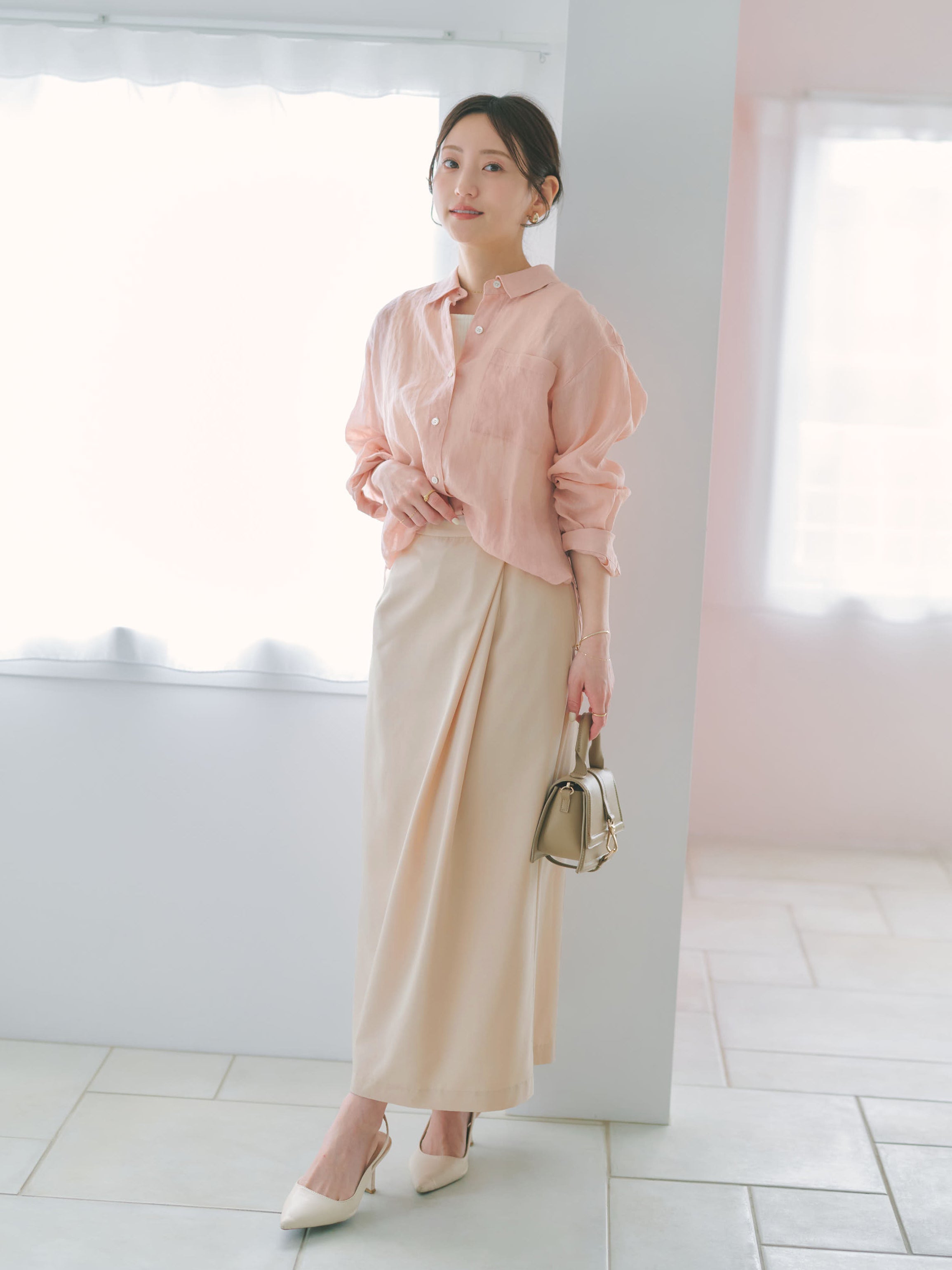 ベーシックラミーシャツ | 小柄・低身長女性向けファッション通販
