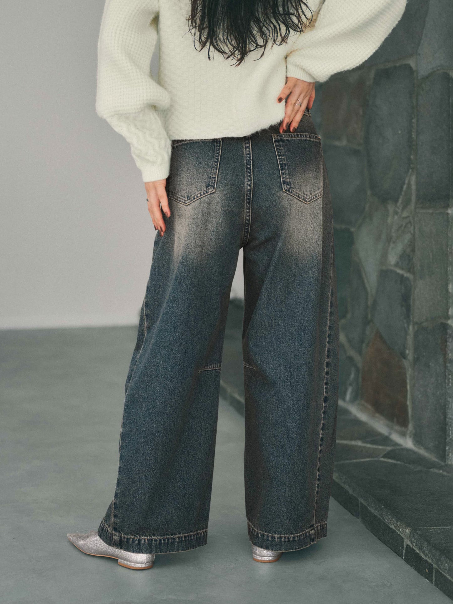 バレルデニムパンツ　[通常]