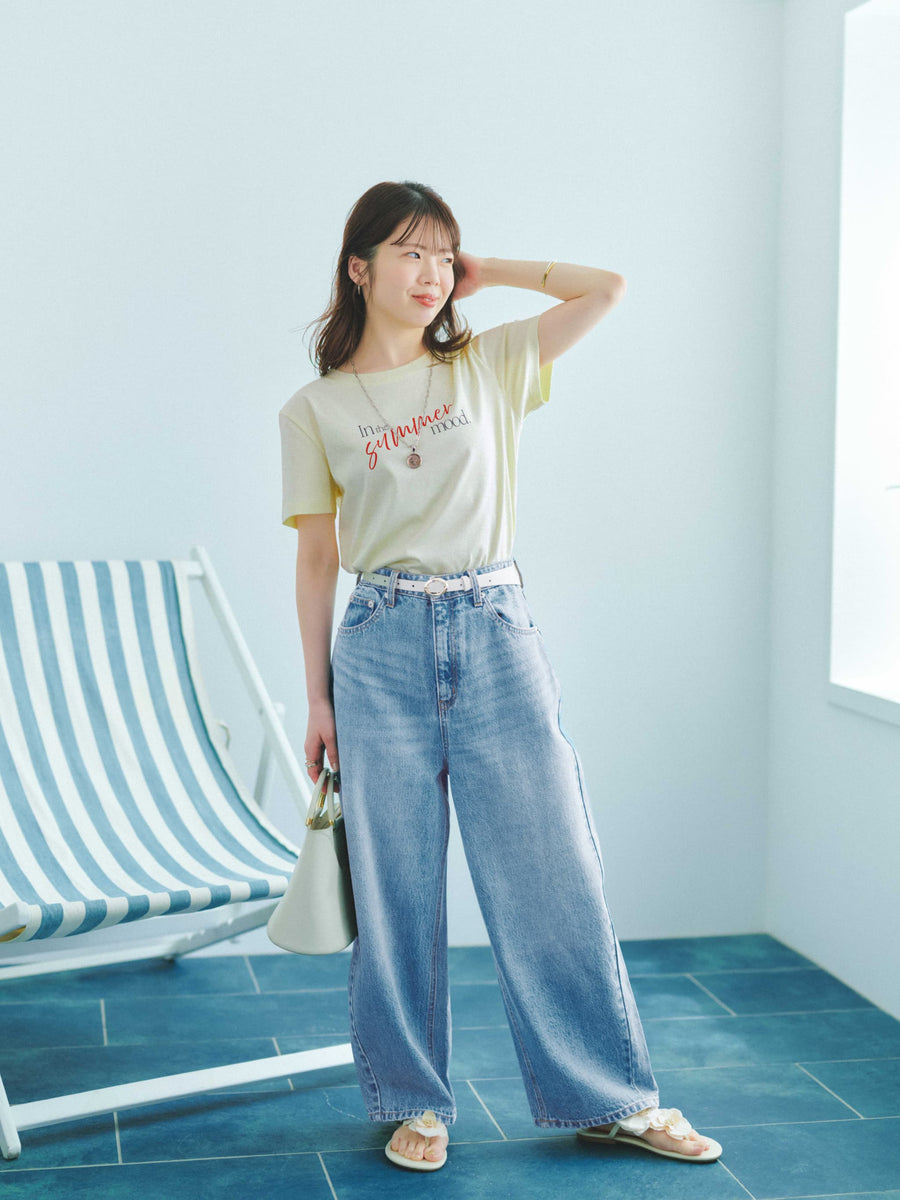 【接触冷感】サマームードロゴTシャツ　[通常]
