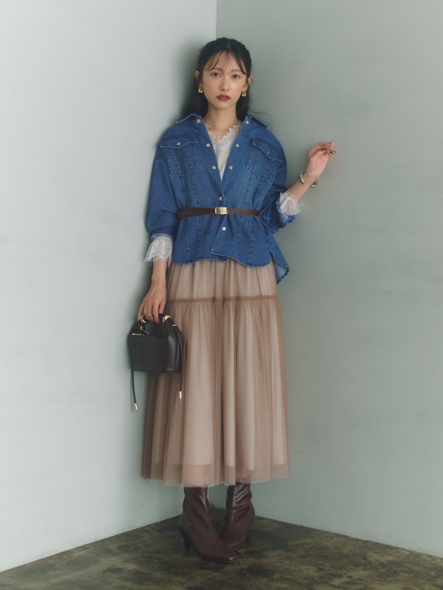 リバーシブルシャイニーチュールスカート-short & regular | 小柄・低