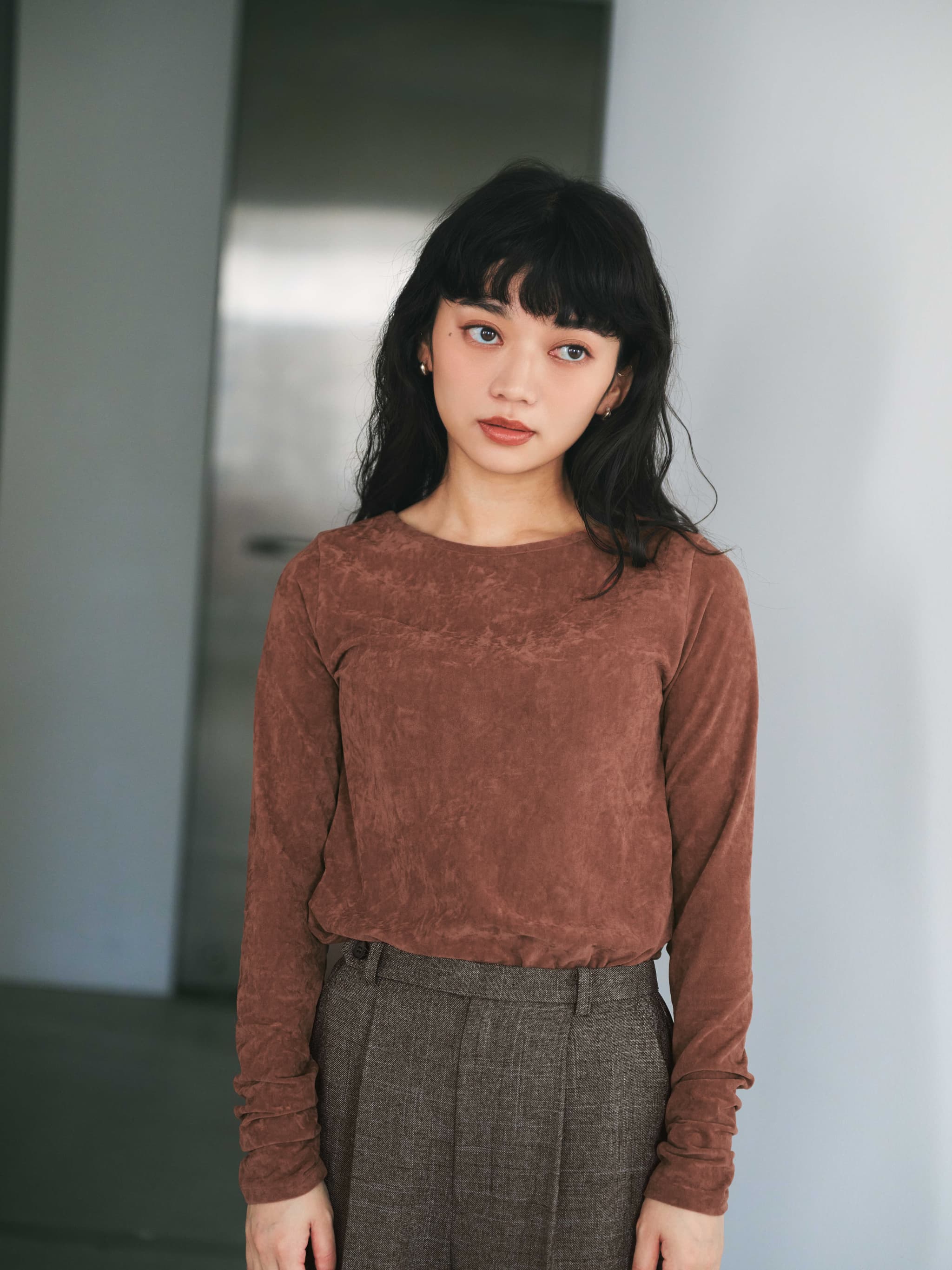 トリアセベロアトップス | 小柄・低身長女性向けファッション通販