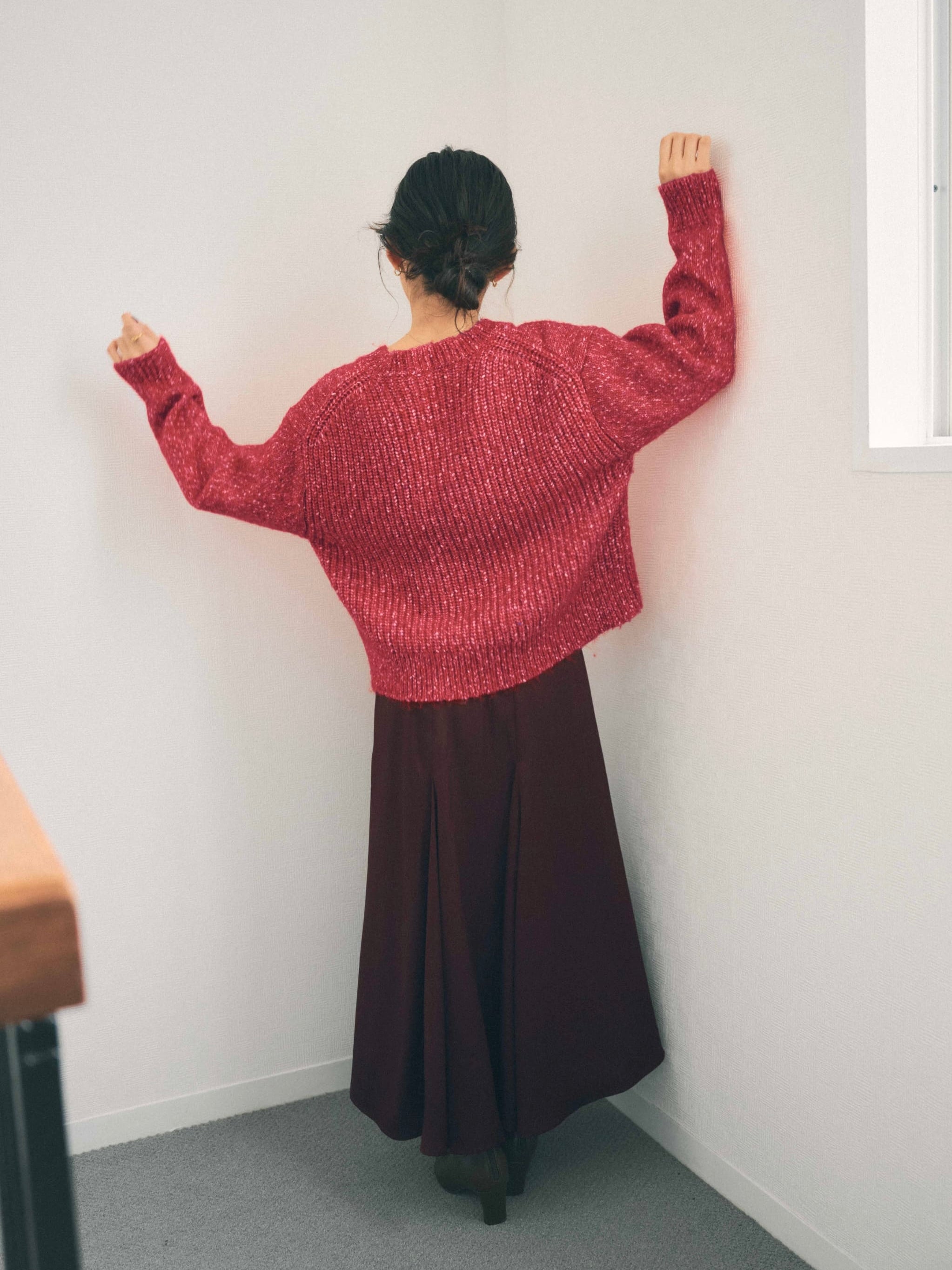 グロッシーボリュームフレアスカート | 小柄・低身長女性向け