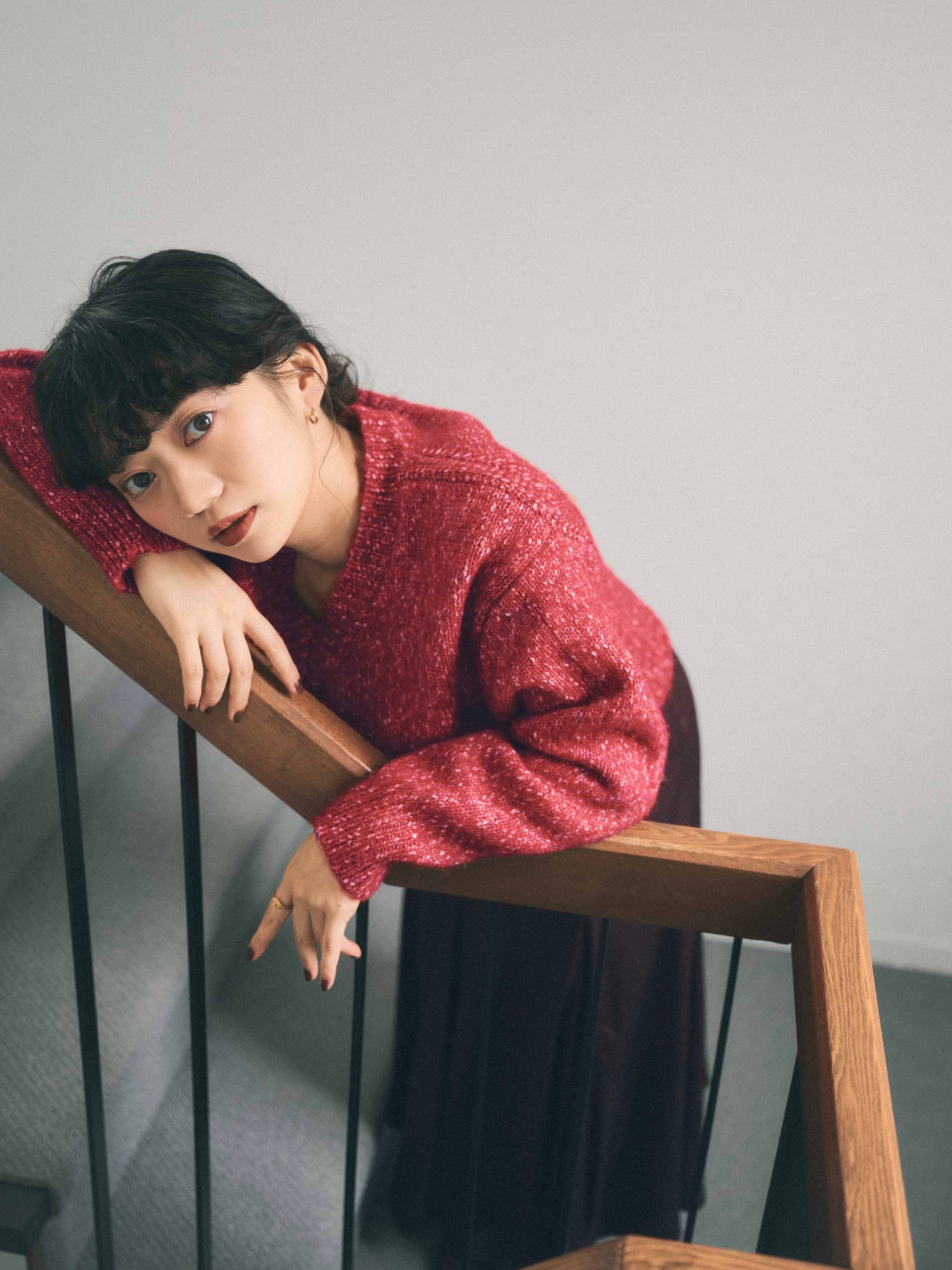 ヴィンテージライクミックスヤーンニット | 小柄・低身長女性向け