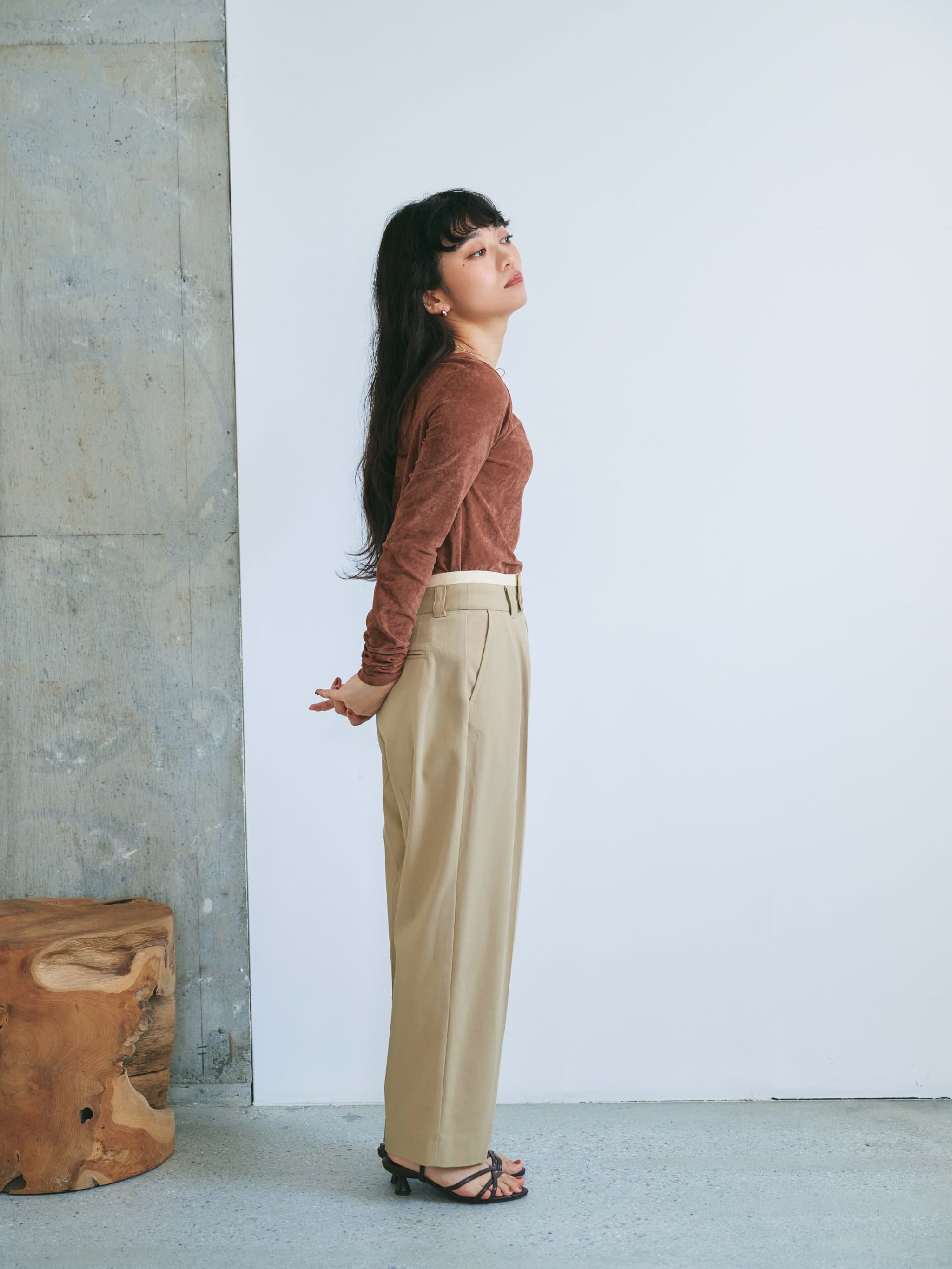 ウエストデザインタックパンツ | 小柄・低身長女性向けファッション