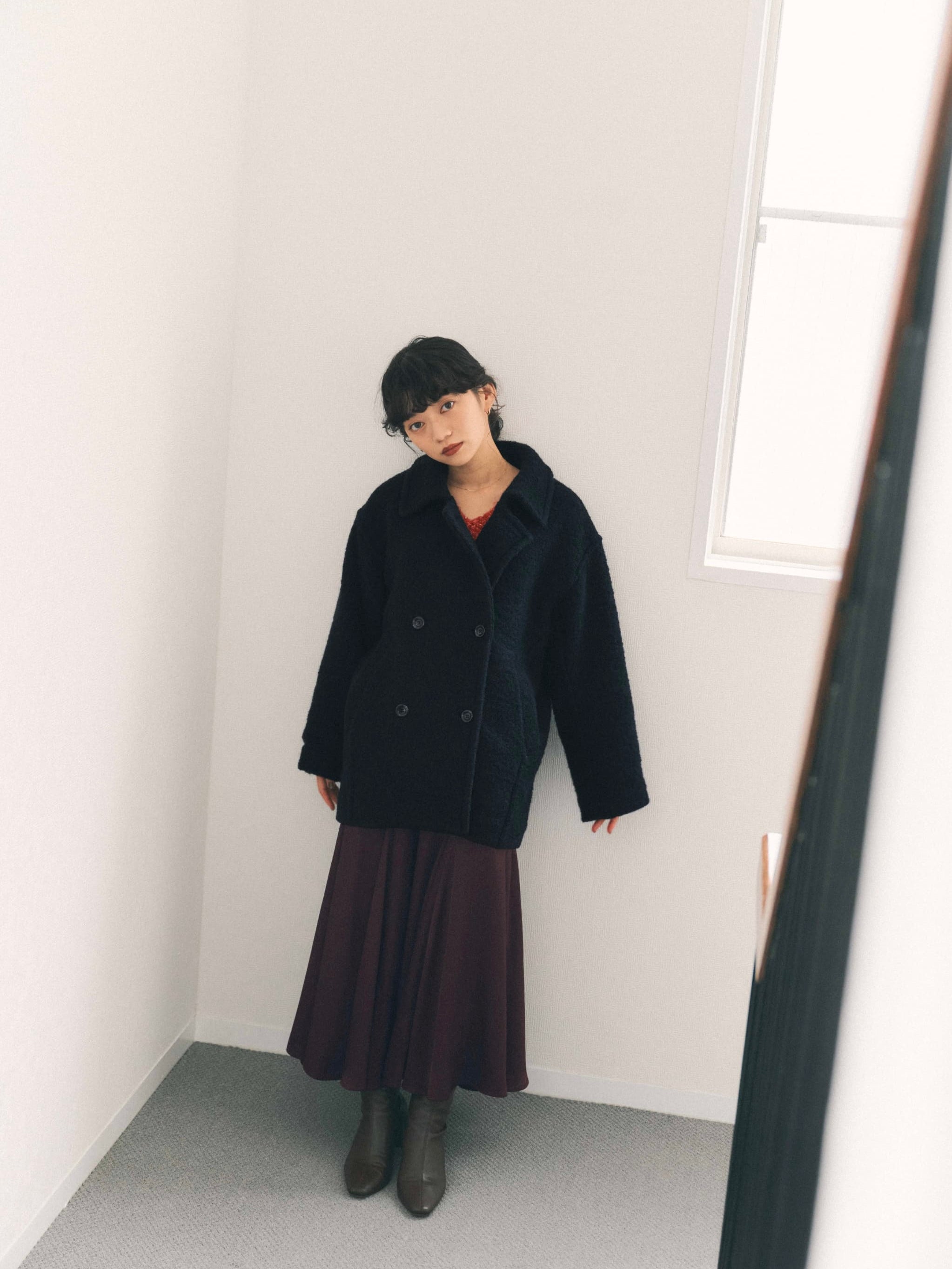 ウールループダブルコート | 小柄・低身長女性向けファッション通販