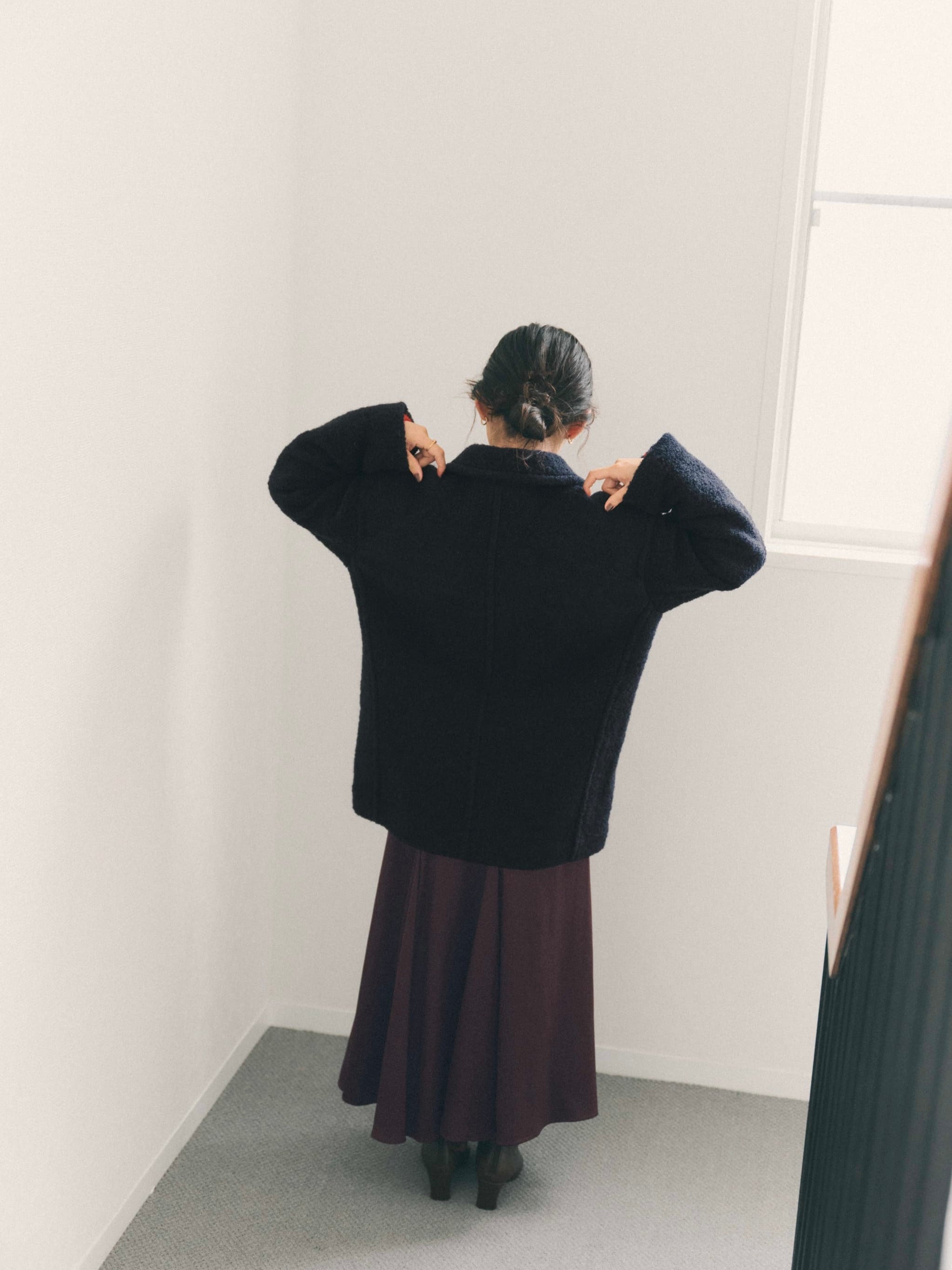 ウールループダブルコート | 小柄・低身長女性向けファッション通販