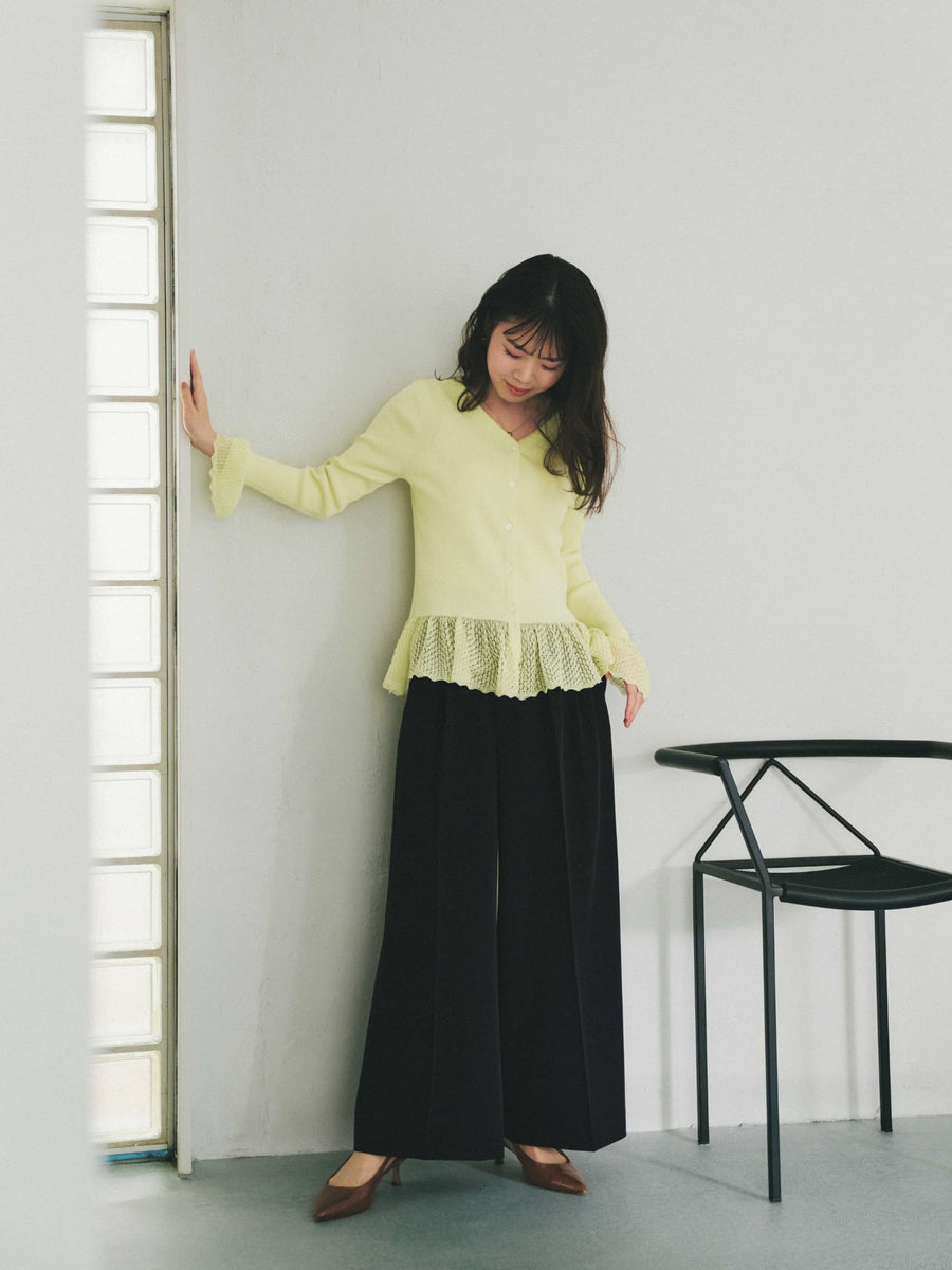 2wayレースぺプラムトップス　[通常]