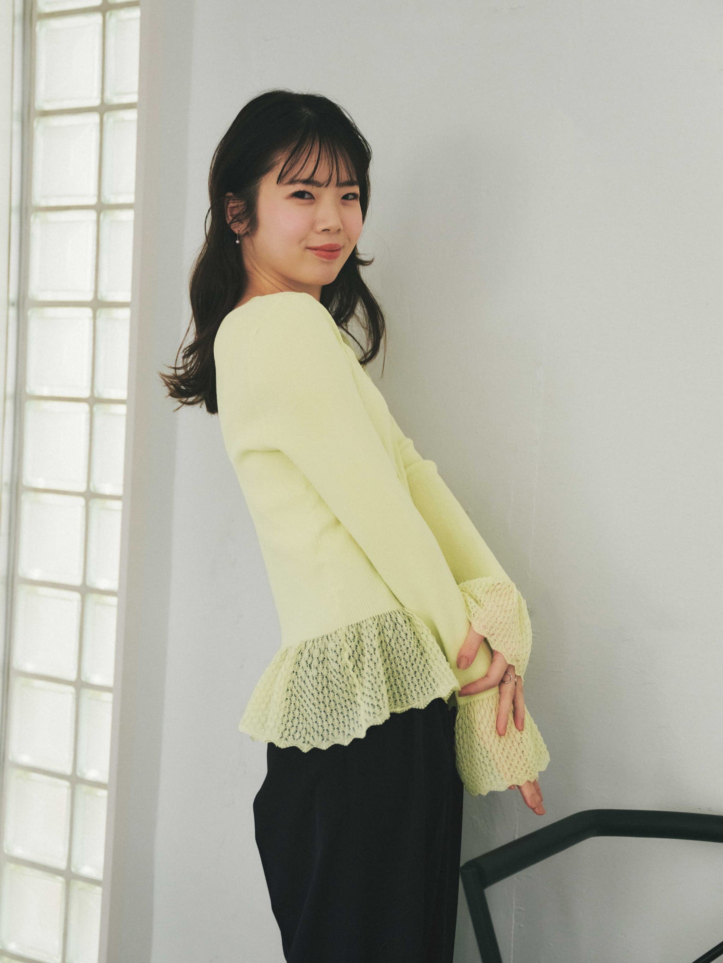 2wayレースぺプラムトップス　[通常]