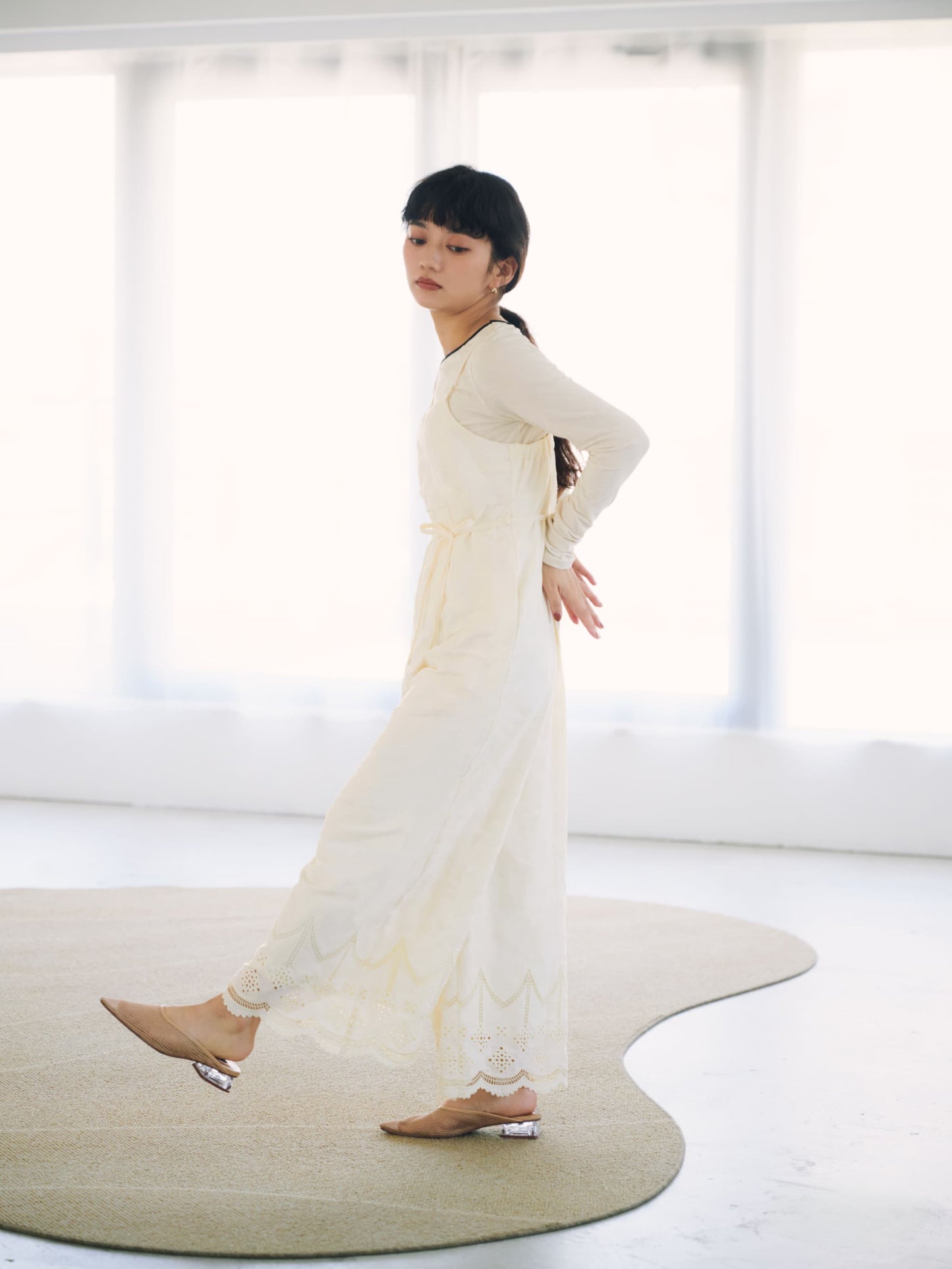 エンブロイダリースカーフセットオールインワン　[通常]