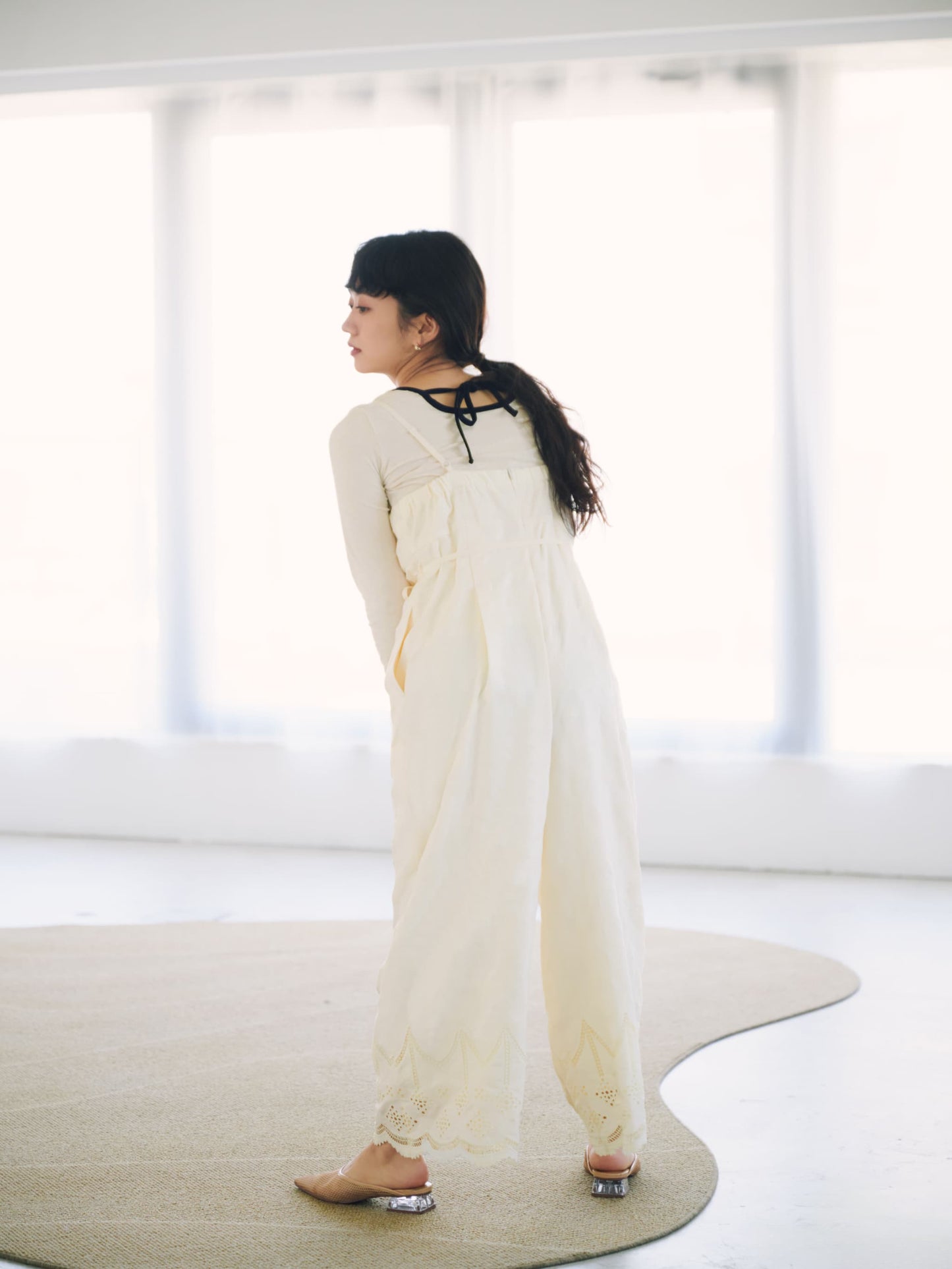 エンブロイダリースカーフセットオールインワン　[通常]