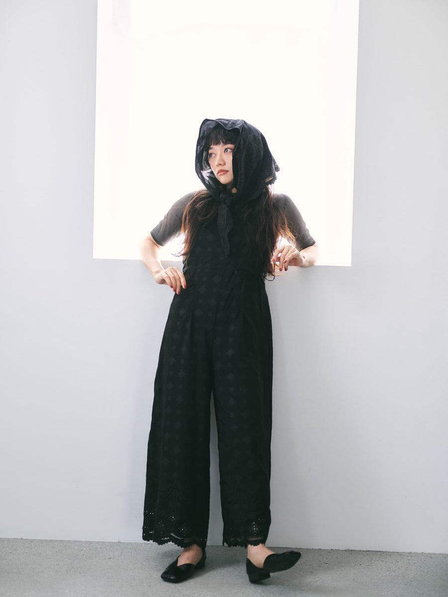 エンブロイダリースカーフセットオールインワン　[通常]